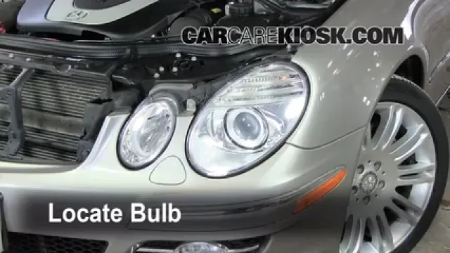 2008 Mercedes-Benz E350 4Matic 3.5L V6 Sedan Éclairage Feux de route (remplacer l'ampoule)